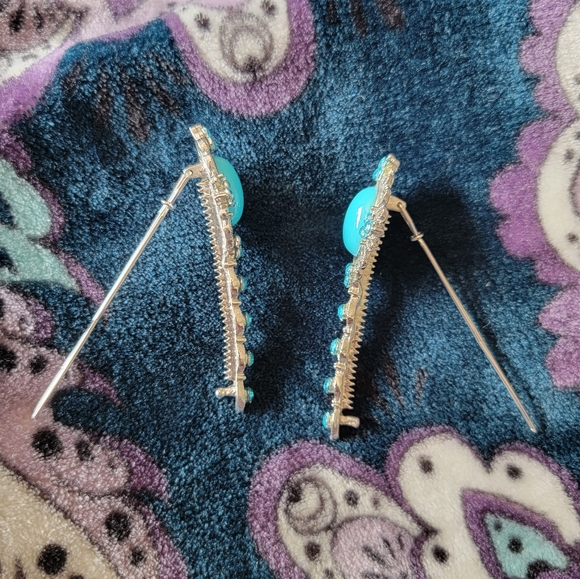 Turquoise hair pins (2) - Picture 3 of 4